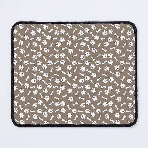 Item preview, Taupe And White Dog Paw And Bone Pattern designed and sold by pattern-archive.