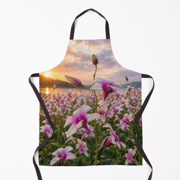 Item preview, Orchids in Sunset Glow by the Lake designed and sold by SheFriendly143.