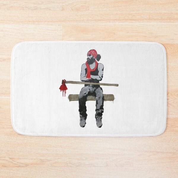 Item preview, Rugged Lumberjack Swinging Heavy Wood Axe Urban Art designed and sold by EdvvinStudios.