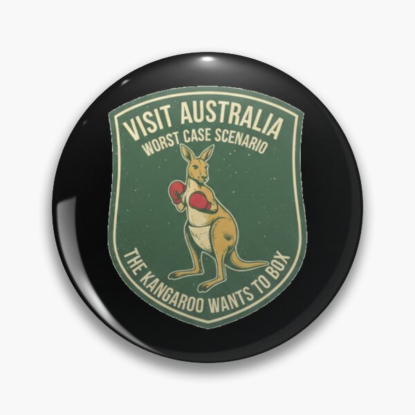 Item preview, Visit Australia Worst Case Scenario Kangaroo Wants To Box  designed and sold by DeliaDesignsCo.