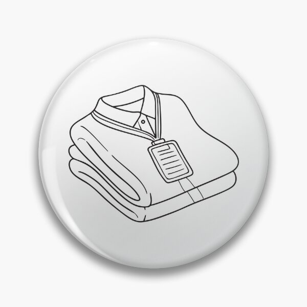 Item preview, A uniform folded on a bed next to a hanging ID card designed and sold by rasagamastore.
