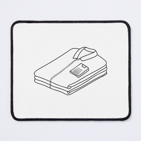 Item preview, A folded outfit placed on the bed with an ID card lanyard designed and sold by rasagamastore.