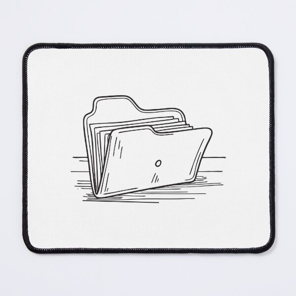 Item preview, An open folder lying on a cluttered table designed and sold by rasagamastore.