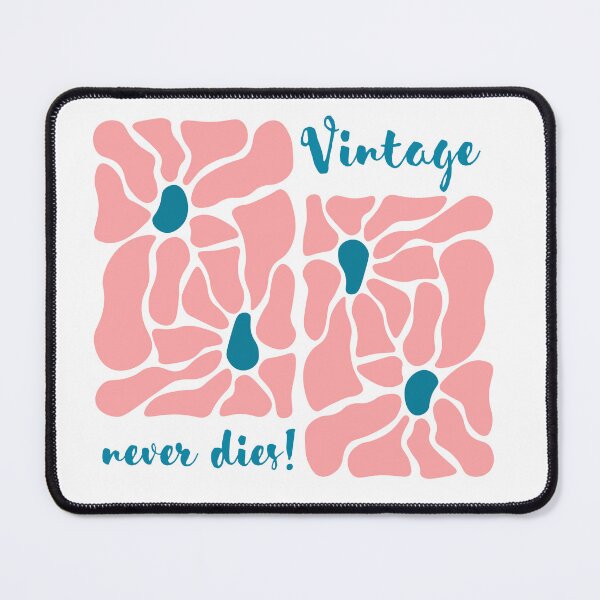 Item preview, "Vintage never dies" Floral Retro Design designed and sold by MarrysLifestyle.
