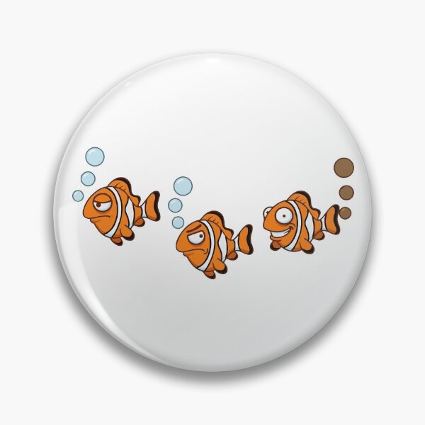 Item preview, Funny Clownfish art - Fart Joke designed and sold by BobaTeeStore.