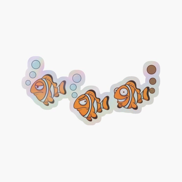 Item preview, Funny Clownfish art - Fart Joke designed and sold by BobaTeeStore.