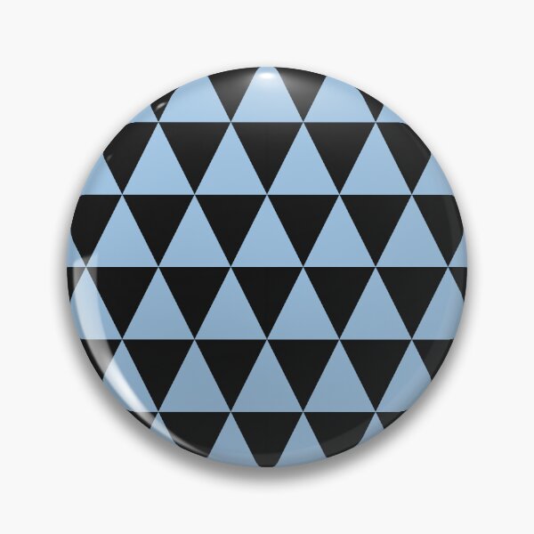 Item preview, Black And Baby Blue Triangle Grid Pattern designed and sold by pattern-archive.