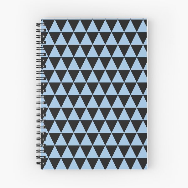 Item preview, Black And Baby Blue Triangle Grid Pattern designed and sold by pattern-archive.