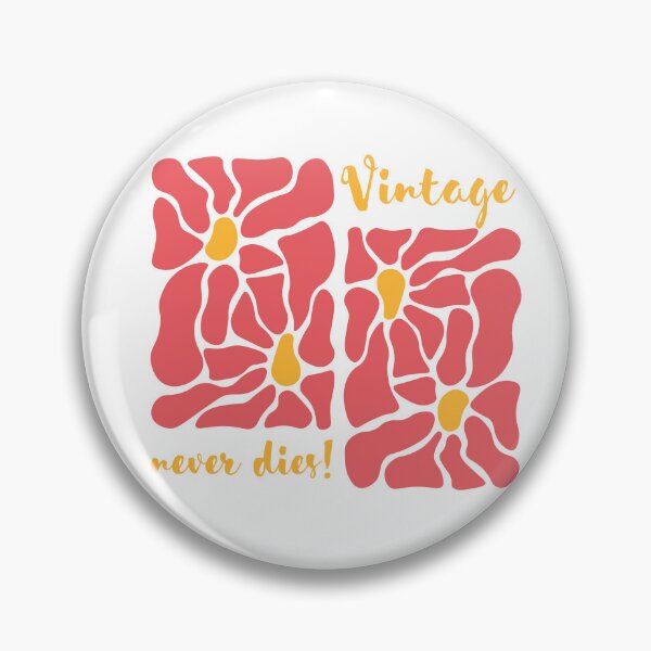 Item preview, "Vintage never dies" Floral Retro Design designed and sold by MarrysLifestyle.