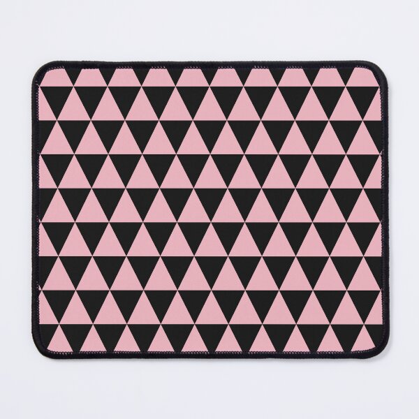 Item preview, Black And Blush Triangle Grid Pattern designed and sold by pattern-archive.