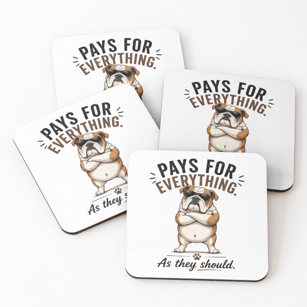 Item preview, Funny Bulldog Pays for Everything Dog Lover Shirt designed and sold by PH Creator Studio.