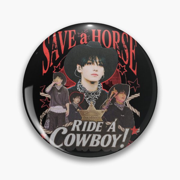 Item preview, Jungkook Save A Horse Ride A Cowboy Bootleg Rap Tee designed and sold by moamaxshop.