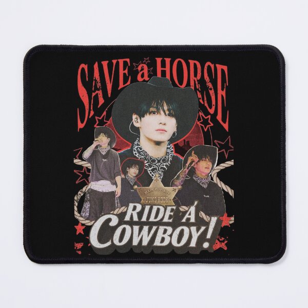 Item preview, Jungkook Save A Horse Ride A Cowboy Bootleg Rap Tee designed and sold by moamaxshop.