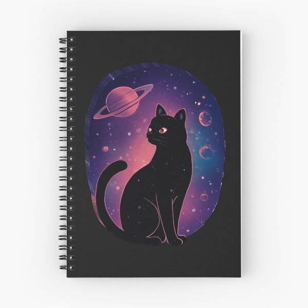 Item preview, Black Cat Among the Stars | Cosmic Space Cat Design designed and sold by Gosticky004.