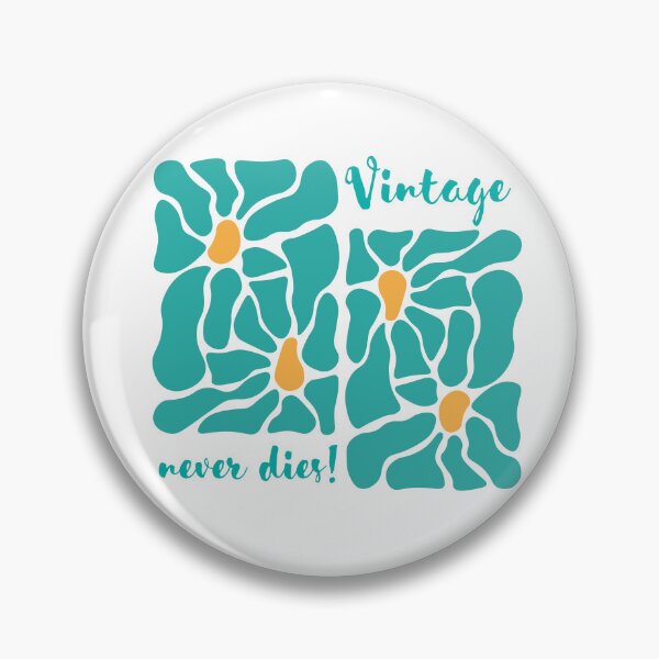Item preview, "Vintage never dies" Floral Retro Design designed and sold by MarrysLifestyle.