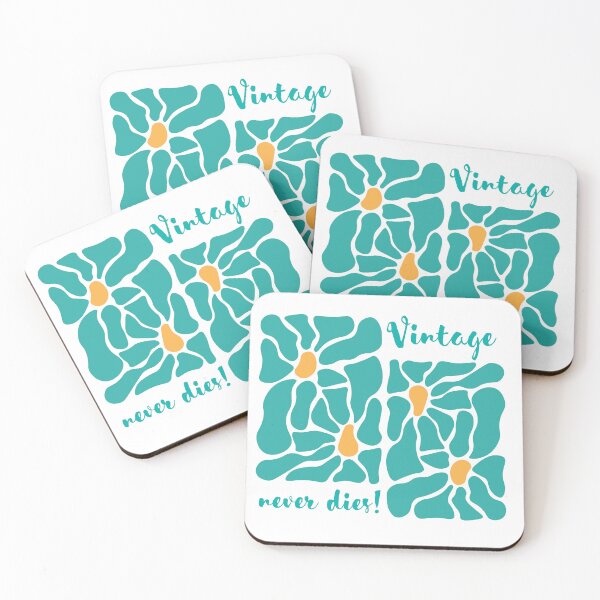 Item preview, "Vintage never dies" Floral Retro Design designed and sold by MarrysLifestyle.