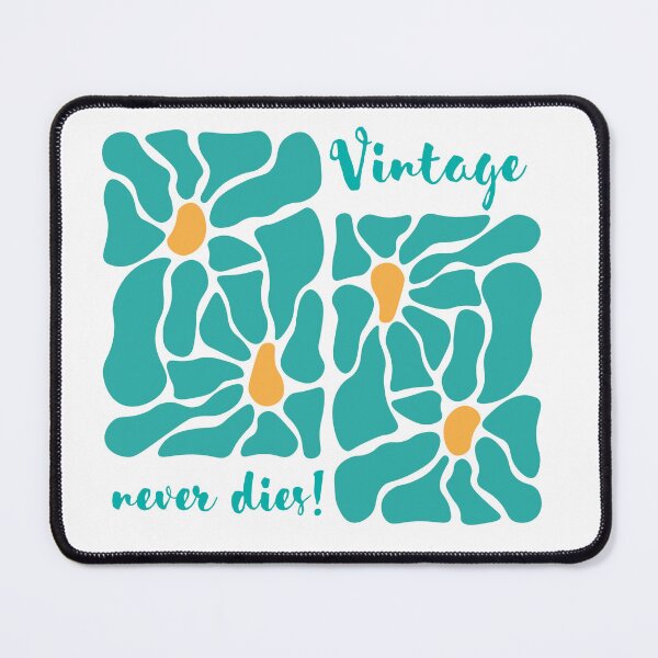Item preview, "Vintage never dies" Floral Retro Design designed and sold by MarrysLifestyle.