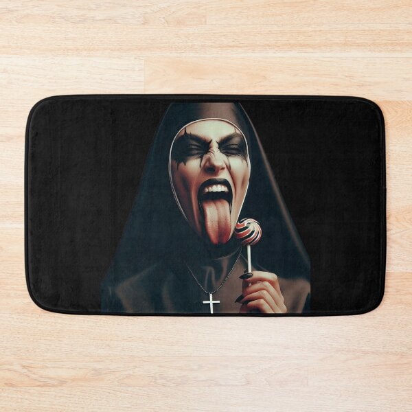 Item preview, Nun With Lollipop Playing Tongue designed and sold by Voodoo Store Paranormal Collections.