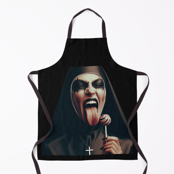 Item preview, Nun With Lollipop Playing Tongue designed and sold by Voodoo Store Paranormal Collections.