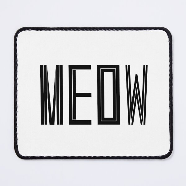 Item preview, Meow Typography Design – Bold Modern Cat Lettering designed and sold by nimoxi.