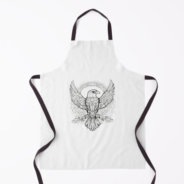 Item preview, Mythic Thunderbird Crest – Monochrome Tribal Winged Emblem designed and sold by Artisan Finds Online.