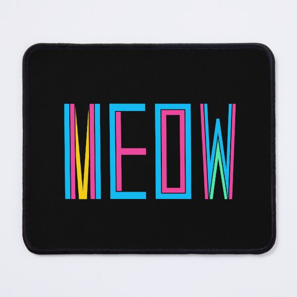 Item preview, Meow Typography Design – Bold Colorful Modern Lettering designed and sold by nimoxi.