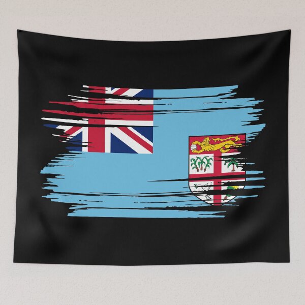 Item preview, Distressed Fiji Flag FJ designed and sold by shitpostee.