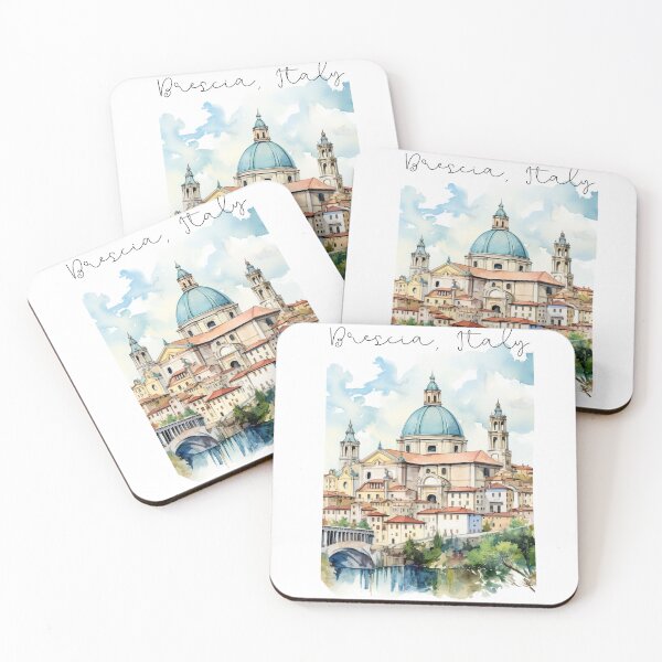 Item preview, Brescia Italy attraction view for italian fan traveller Europe designed and sold by Anna Sacha.