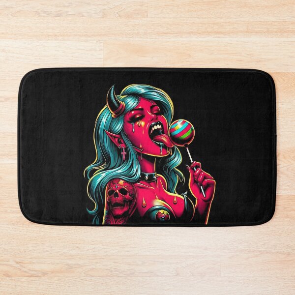 Item preview, Teal Hair Demon Licking Candy designed and sold by Voodoo Store Paranormal Collections.