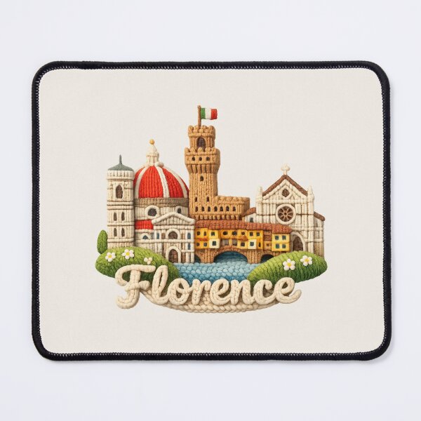 Item preview, Cute Knitted Florence Landmark | Handmade Yarn City Travel Knit Souvenir designed and sold by Moons Studio.
