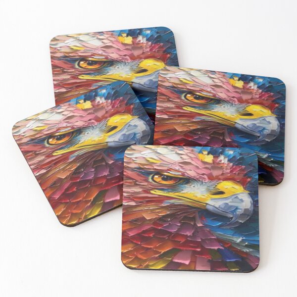 Item preview, Abstract Colorful Bald Eagle designed and sold by DiligentCreations.