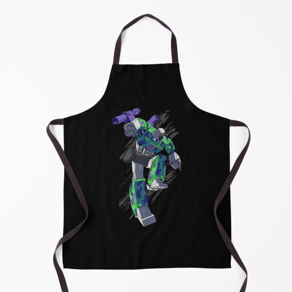 Item preview, Green and Purple Camouflage Villainous Robot Leaping designed and sold by Catdesign888.