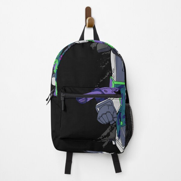Item preview, Green and Purple Camouflage Villainous Robot Leaping designed and sold by Catdesign888.