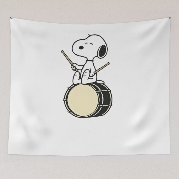 Item preview, Beagle Drummer Wonderwall Vibes designed and sold by PaulaWo.