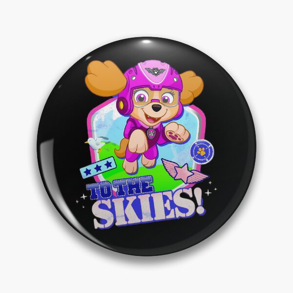 Item preview, Puppy Character Wearing Pink Helmet Flying designed and sold by AmbarVault.