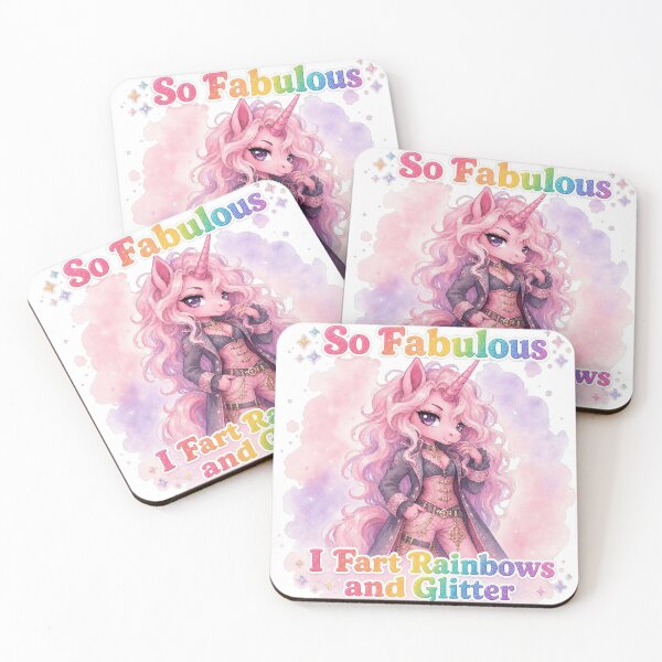 Item preview, So Fabulous I Fart Rainbows and Glitter Pastel Goth Unicorn designed and sold by ArtisticDesignsbyLinda.