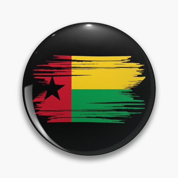 Item preview, Distressed Guinea-Bissau Flag GW designed and sold by shitpostee.