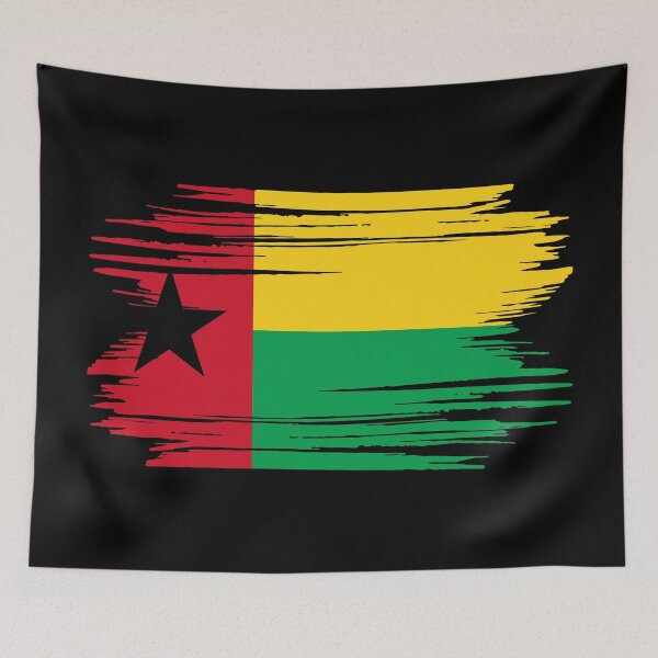 Item preview, Distressed Guinea-Bissau Flag GW designed and sold by shitpostee.