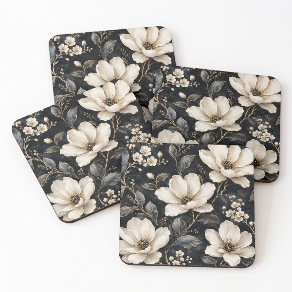 Item preview, Black White Flower Pattern Spring Aesthetic Marguerite Blasingame Season designed and sold by SMARTKIT  DESIGNAGENCY.