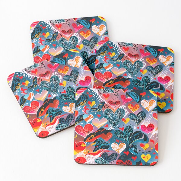 Item preview, Abstract Colorful Heart Pattern – Modern Love Art for T-Shirts, Phone Cases & Home Decor designed and sold by IMuDesigner.