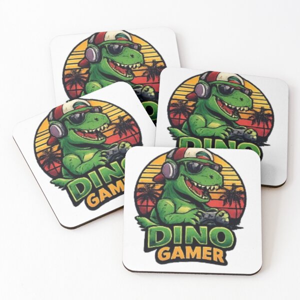Item preview, Dino Gamer – Funny Retro Dinosaur Gaming Design | Cool T-Rex Gamer Gift designed and sold by ser-Ile.