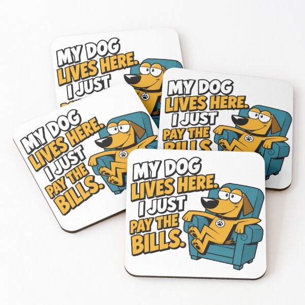 Item preview, My Dog Lives Here I Just Pay the Bills Funny Dog Shirt designed and sold by PH Creator Studio.