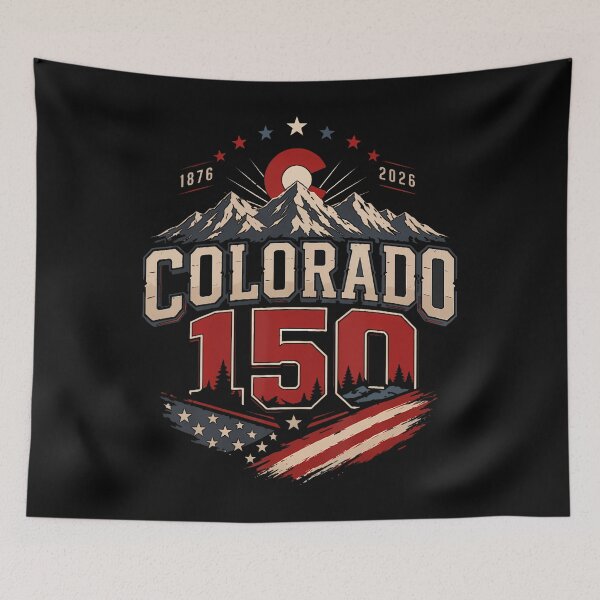 Item preview, Colorado 150 Years Anniversary 150Th Usa Flag Vintage designed and sold by Mdcazeem.
