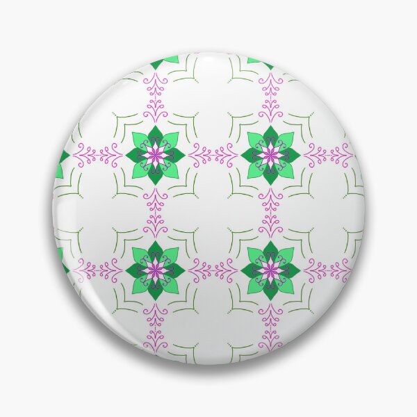 Item preview, Modern floral seamless pattern. Green and purple flower geometric vector background. designed and sold by AjjimaJKM.