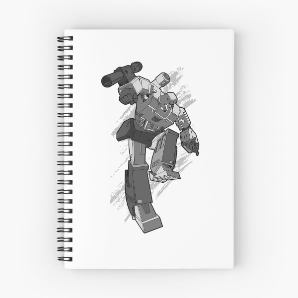 Item preview, Grey Villainous Robot Leaping With Arm Cannon Vector designed and sold by Catdesign888.