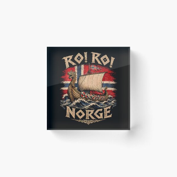 Item preview, Ro Ro Norge Viking Longship Norway Flag Scandinavian designed and sold by Mdcazeem.