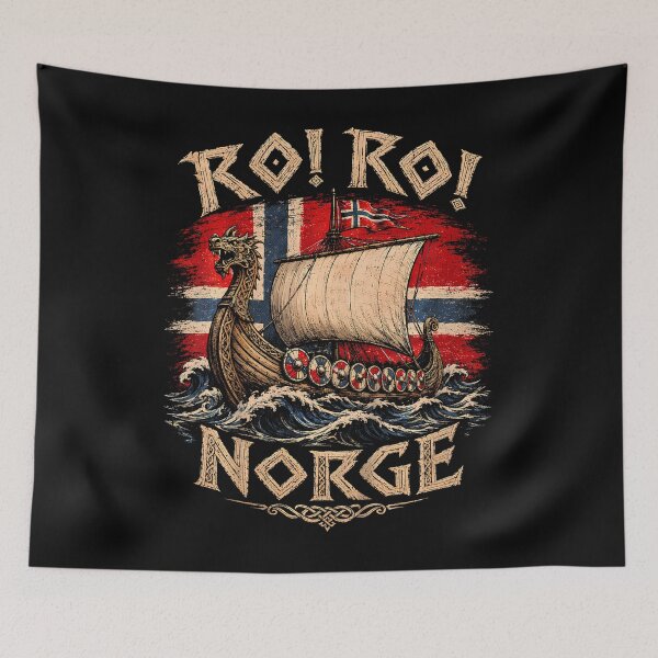 Item preview, Ro Ro Norge Viking Longship Norway Flag Scandinavian designed and sold by Mdcazeem.