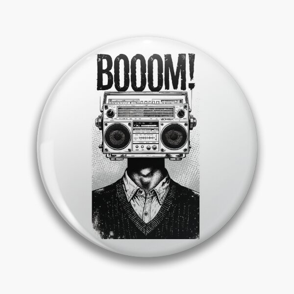 Item preview, BOOOM – Boombox Head designed and sold by theThreadzone.