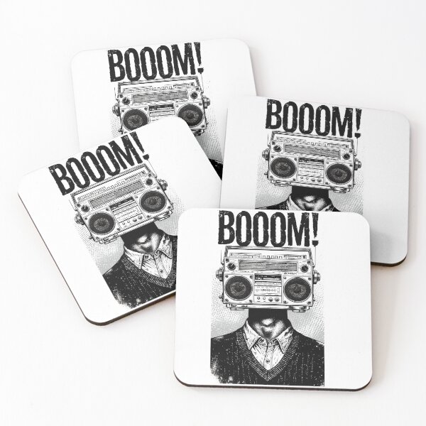 Item preview, BOOOM – Boombox Head designed and sold by theThreadzone.