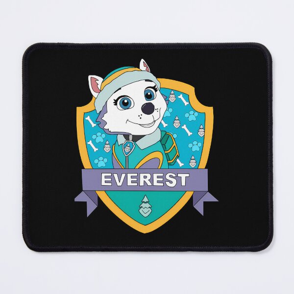 Item preview, Cute Snowy Puppy Character Smiling Inside Shield Badge designed and sold by Galaxia336.